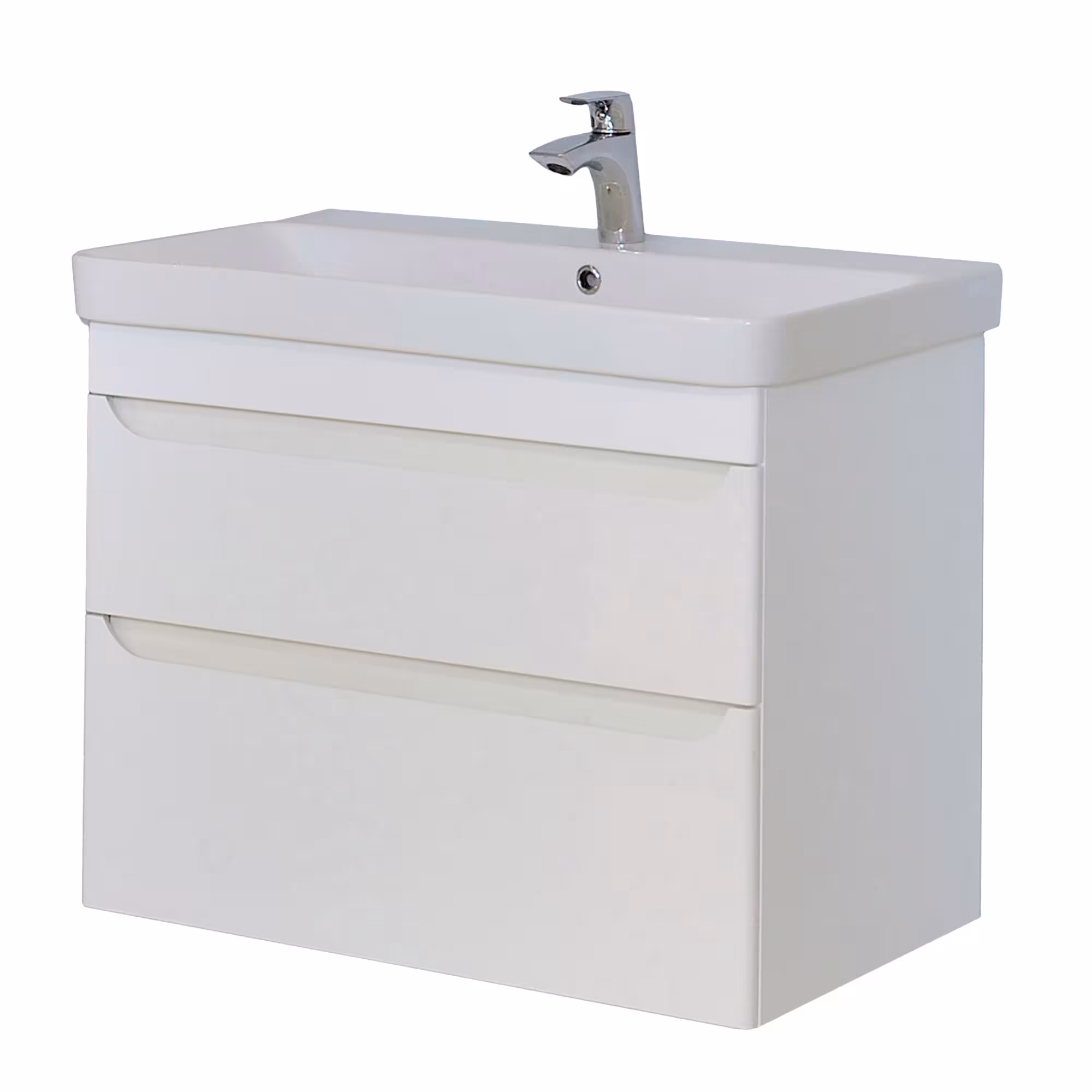 Meubelwastafel "LUXURY" 80cm ladekast van het merk sanicomfort uit het assortiment badkamermeubels en handdoekhouders