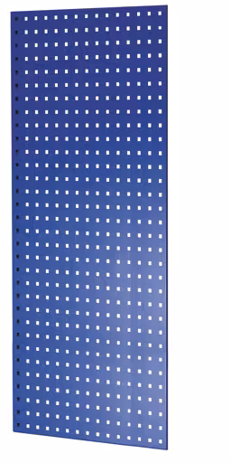 Geperforeerde plaat zijpaneel, 90 x 1250 x 600 mm (H x D), RAL 5010 gentiaanblauw van Schulte Lagertechnik uit het plug-in systeemprogramma
