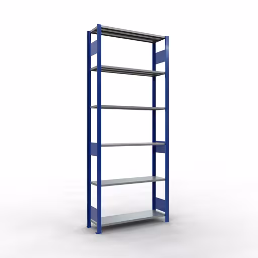 Figuur nr. 14 van het artikel basisrek, legplank-insteeksysteem MULTIplus85, 2500 x 1000 x 300 mm, 6 legborden, RAL 5010 gentiaanblauw uit de productgroep insteeksysteem van het merk Schulte Lagertechnik.