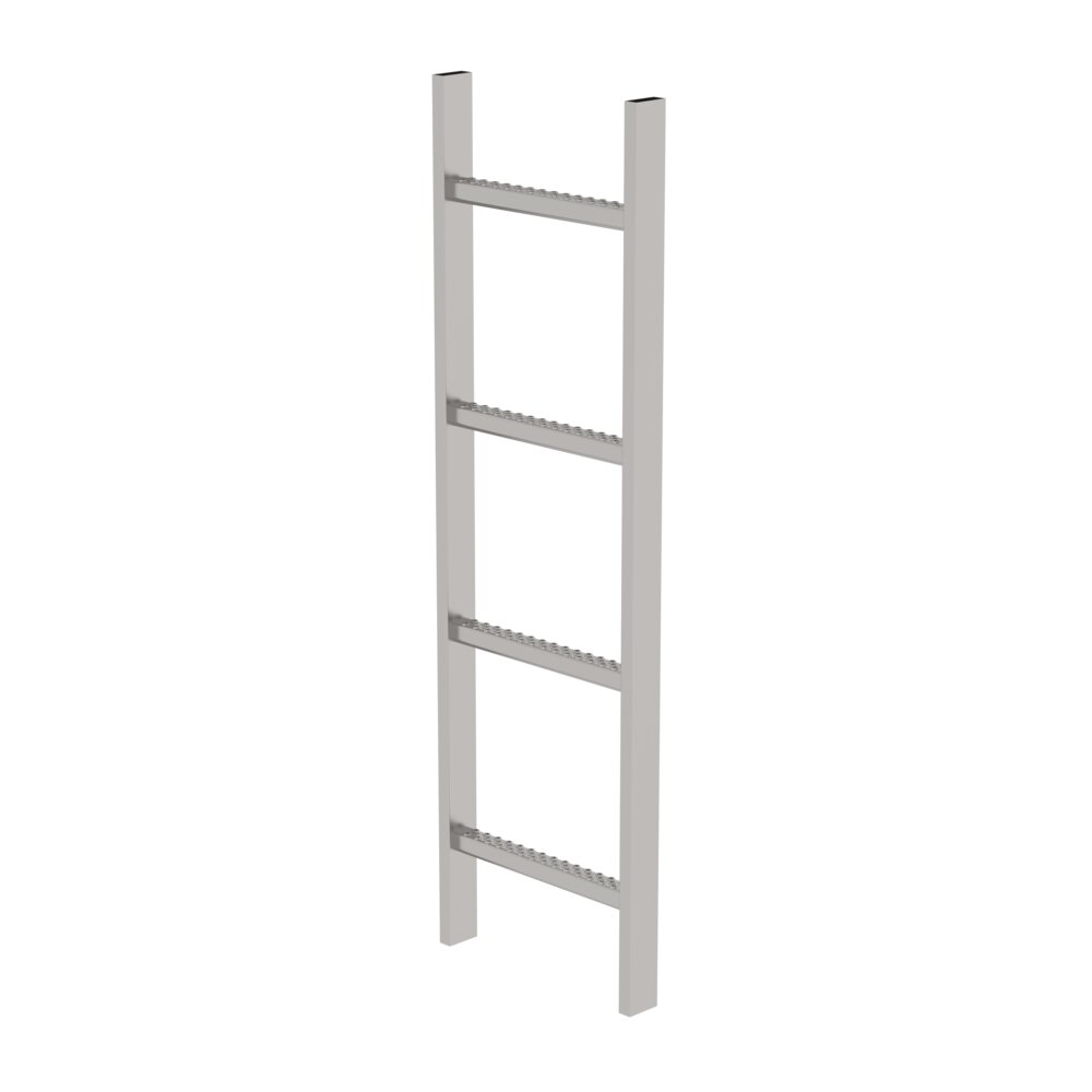Munk schachtladder, roestvrij staal V4A, 300 mm vrije breedte, 4 sporten, van Günzburger Steigtechnik Munk schachttrap, roestvrij staal V4A, 300 mm vrije doorgang, uit de categorie schachttechnologie, artikelnummer 062004