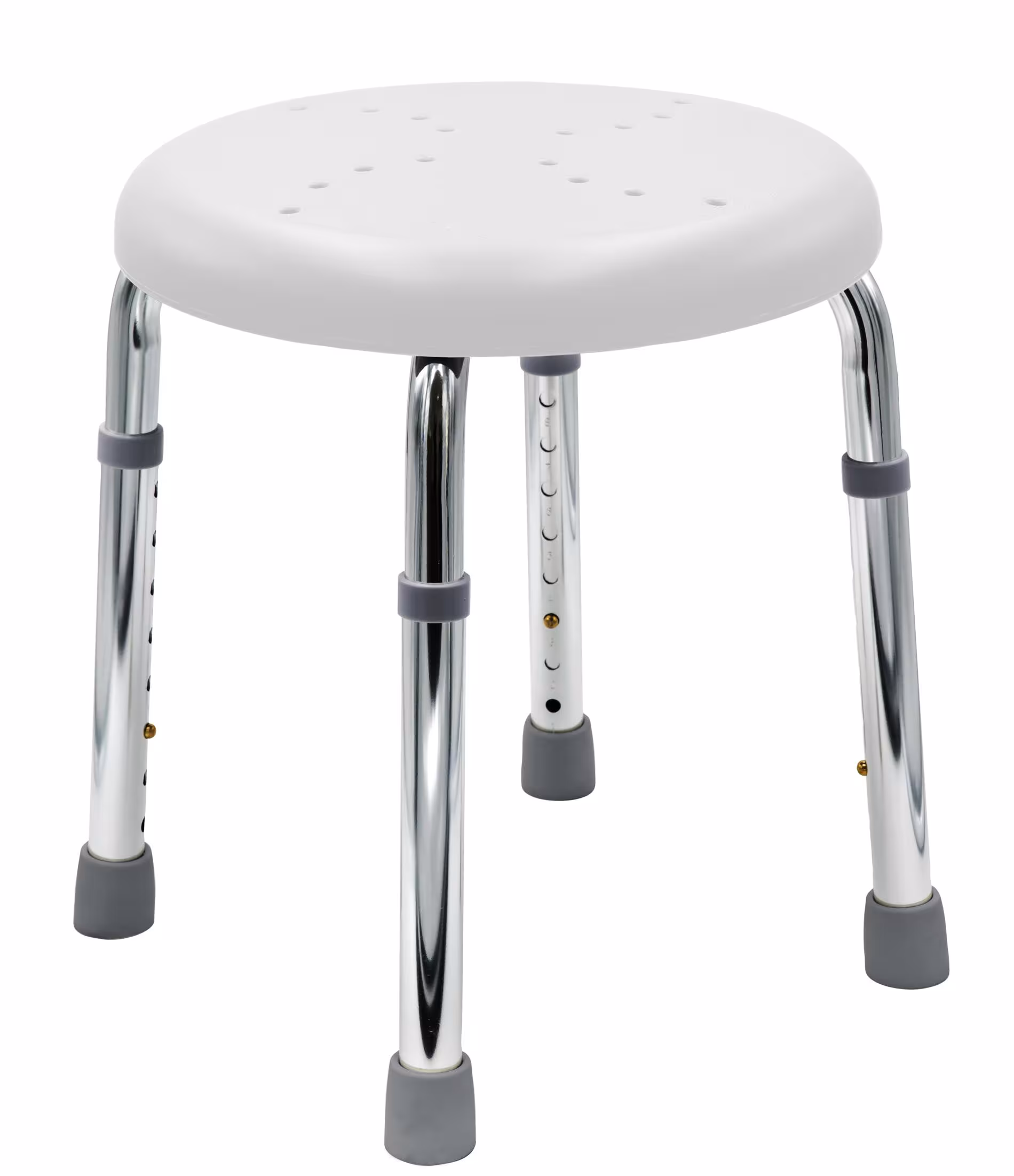 Badkamerkruk Go, wit, in hoogte verstelbaar, krukken, stoelen, krukken, artikelnr. A170101