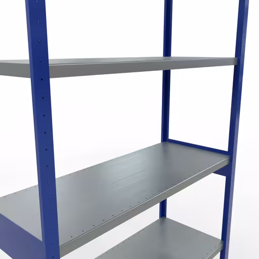 Figuur nr. 8 van het artikel basisrek, legplank-insteeksysteem MULTIplus250, 3000 x 1300 x 500 mm, 7 legborden, RAL 5010 gentiaanblauw/verzinkt uit de productgroep insteeksysteem van het merk Schulte Lagertechnik.