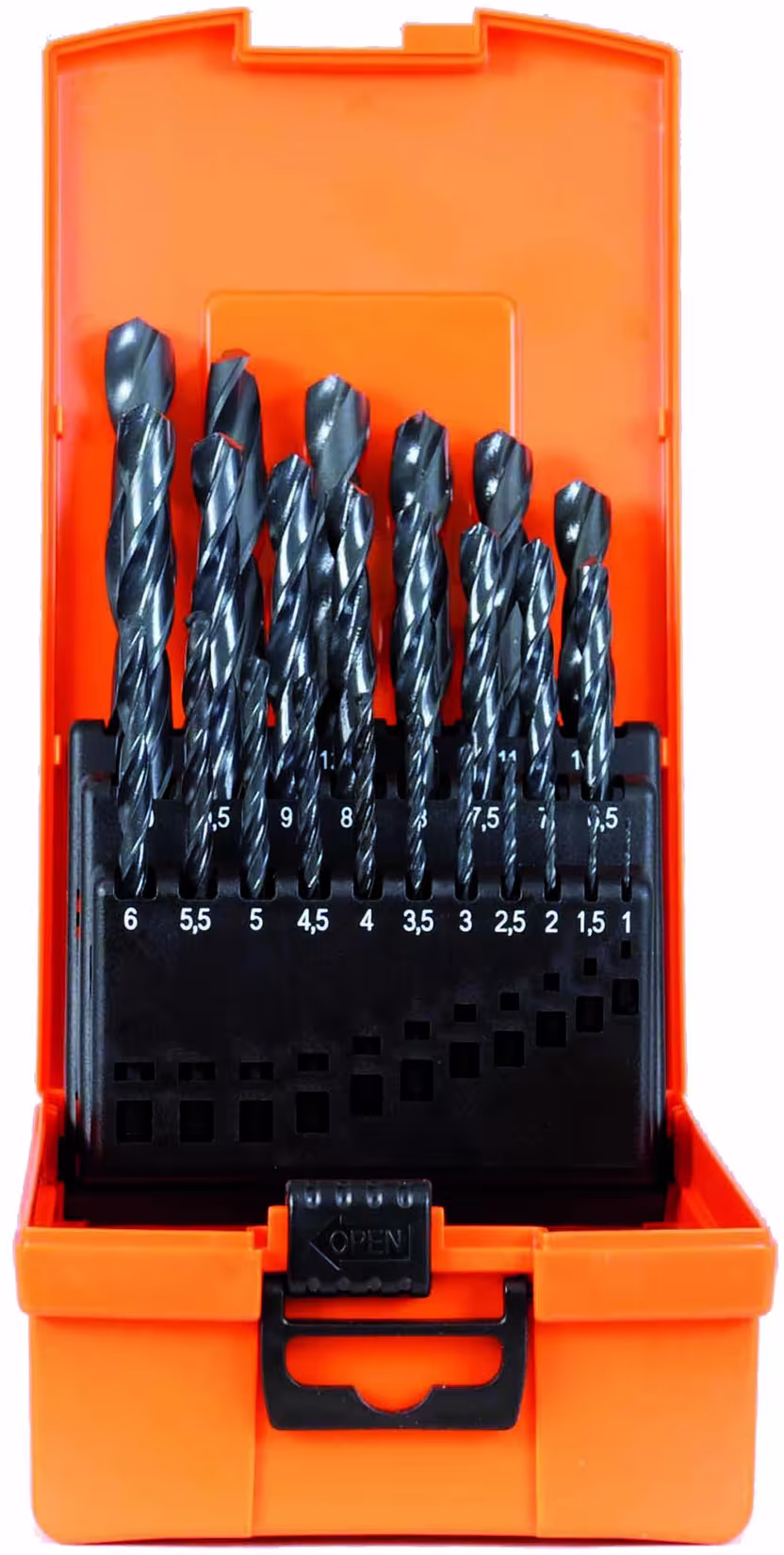 Een andere weergave van het artikel Kunststofcassette HSS-R 1-13 mm 25 stuks uit de categorie machinetoebehoren