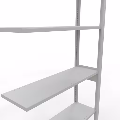 Figuur nr. 14 van het artikel aanbouwrekken, legbordstellingen, insteeksysteem MULTIplus85, 2500 x 1000 x 300 mm, 6 legborden, RAL 7035 lichtgrijs uit de productgroep insteeksysteem van het merk Schulte Lagertechnik.