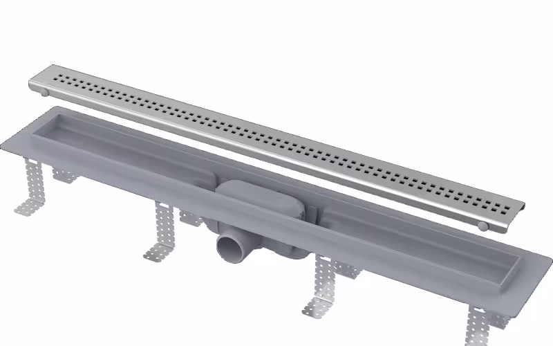 Afvoergoot douchegoot "No.9" douchegoot incl. RVS rooster roosterlengte 550mm van HoWaTech Douchegoten met RVS rooster nr. 9, Douchegoten, art.nr. PP955