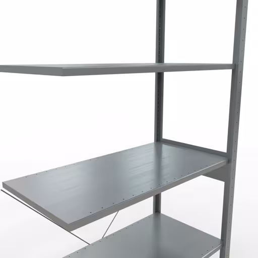 Aanbouwrekken, rekken, insteeksysteem MULTIplus85, 2500 x 1000 x 500 mm, 6 planken, verzinkt van Schulte Lagertechnik uit de categorie insteeksystemen