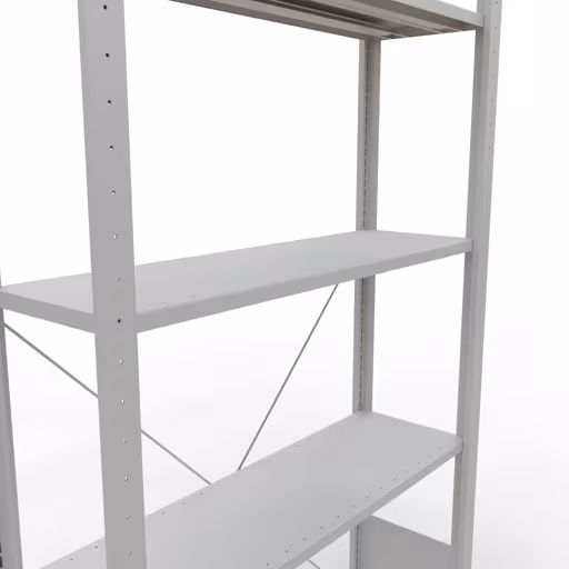 Figuur nr. 13 van het artikel basisrek, legplank-insteeksysteem MULTIplus85, 2000 x 1000 x 300 mm, 5 legborden, RAL 7035 lichtgrijs uit de productgroep insteeksysteem van het merk Schulte Lagertechnik.