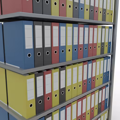 Figuur nr. 9 van het artikel aanbouwrekken, kantoorrekken, insteeksysteem MULTIplus150, 2300 x 1300 x 600 mm, 7 legborden, lengtestangen, verzinkt, zonder middenaanslag uit de productgroep kantoorrekken van Schulte Lagertechnik.
