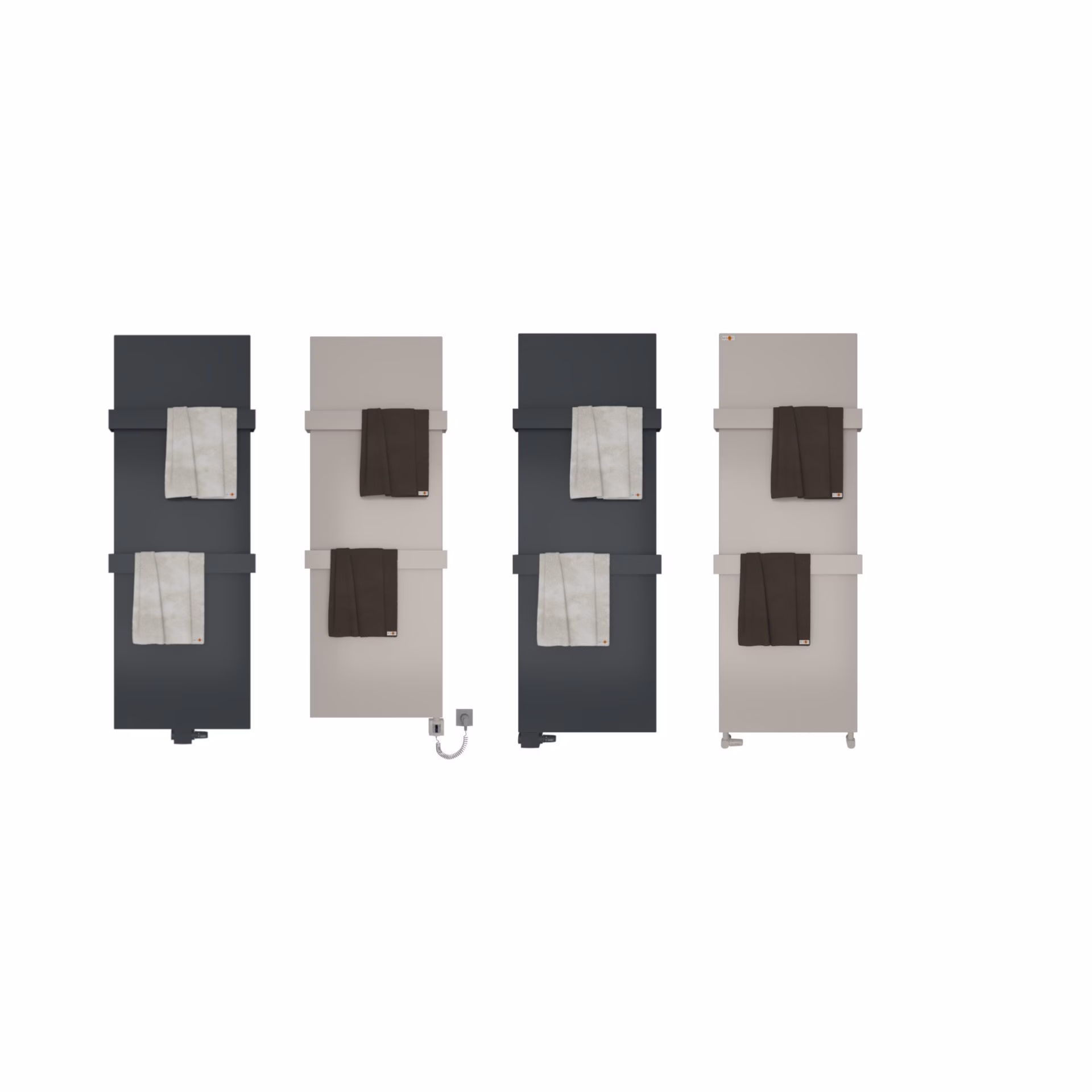 MERT Design Afdekking - Afdekking voor oude badkamerradiatoren van 400x1200 mm, antraciet