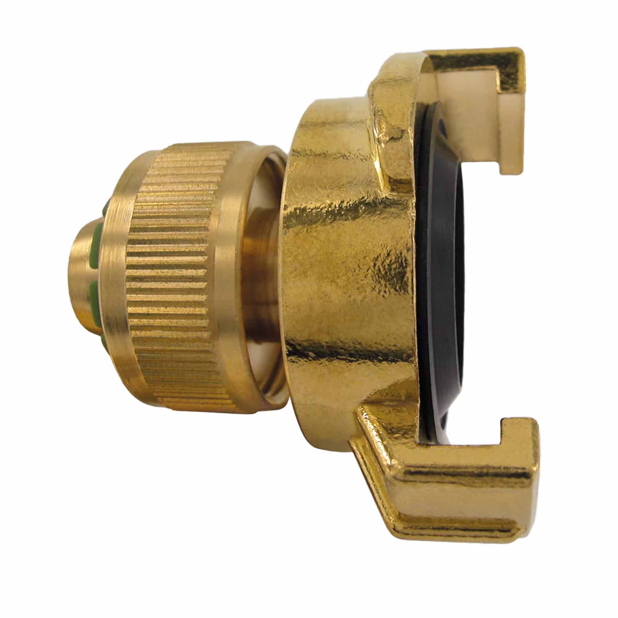 Overgangsstuk voor 3/4'' slang van Puteus Overgangsstuk voor slang, messing schroefkoppelingen, art.nr. 33044