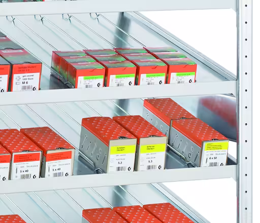 Zijgeleiding 400 mm, blank verzinkt van Schulte Lagertechnik uit het assortiment kantoorrekken