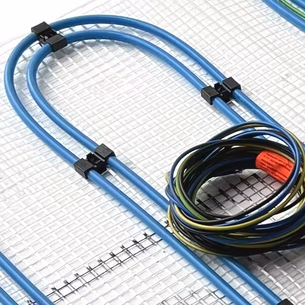 HoWaTech Duo Hybride warmwater elektrische vloerverwarming | Set met verwarmingsmat en aansluitdelen verwarmingsoppervlak 15m² van HoWaTech met art.nr. 14100150