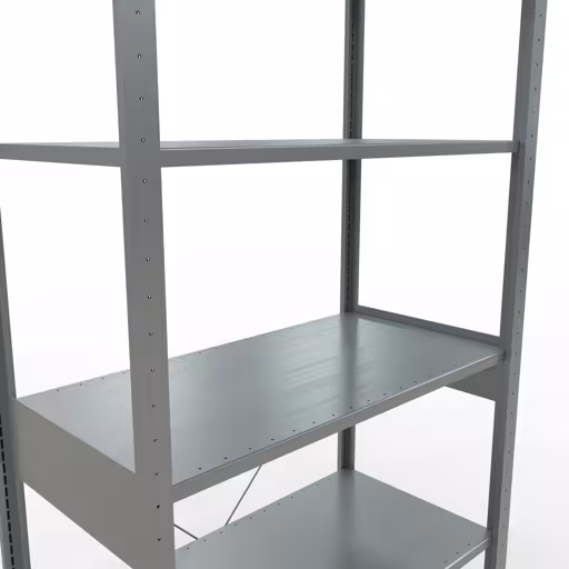 Basisplank, legbord, insteeksysteem MULTIplus85, 2500 x 1000 x 500 mm, 6 legborden, verzinkt van Schulte Lagertechnik uit de categorie insteeksysteem