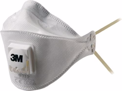 3M Aura™ 9312+ FFP1/V NR D opvouwbaar ademhalingsmasker met uitademventiel, uit de categorie ademhalingsmaskers en filters, artikelnummer 8002411911