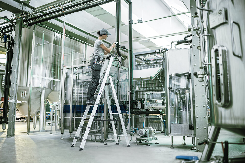 Munk trapladder, enkelzijdige toegang met clip-step relax 3 treden