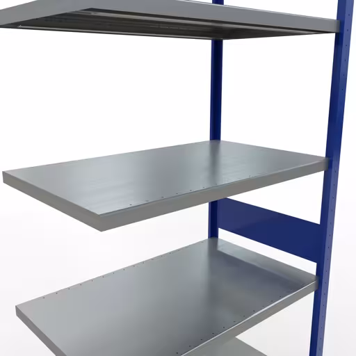 Afbeelding nr. 11 van het artikel aanbouwrekken, stellingrekken, insteeksysteem MULTIplus330, 3000 x 1000 x 600 mm, 7 legborden, lengtestangen, RAL 5010 gentiaanblauw/verzinkt uit de productgroep insteeksysteem van het merk Schulte Lagertechnik