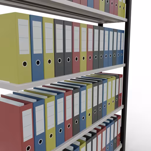 Productafbeelding nr. 10 van het artikel Aanbouwstelling, kantoorstelling, insteeksysteem MULTIplus85, 1800 x 1300 x 300 mm, 5 legborden, dwarsschoor, zonder aanslaglijst, zwart/lichtgrijs Figuur nr. 10 van het artikel aanbouwrekken, kantoorrekken, insteeksysteem MULTIplus85, 1800 x 1300 x 300 mm, 5 planken, kruisschoor, zonder aanslaglijst, zwart/lichtgrijs uit de productgroep kantoorrekken van Schulte Lagertechnik.