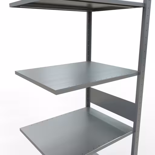 Aanbouwrekken, rekken, insteeksysteem MULTIplus150, 3000 x 750 x 600 mm, 7 legborden, lengtestangen, verzinkt van Schulte Lagertechnik uit de categorie insteeksystemen