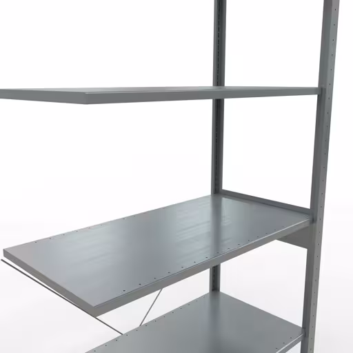 Productafbeelding nr. 14 van het artikel aanbouwplank, hoekplank (veld C) 2500 x 1000 x 500, 6 planken, verzinkt uit het assortiment schappenplanken van Schulte Lagertechnik
