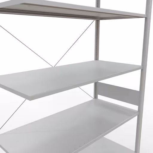 Insteeksysteem aanbouwplank 3000x1300x600 mm, type 150 kg, lichtgrijs van Schulte Lagertechnik uit de categorie insteeksysteem