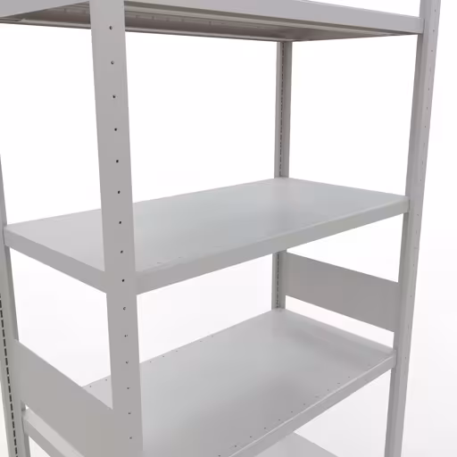 Figuur nr. 15 van het artikel basisplank, legbord, insteeksysteem MULTIplus330, 3000 x 1000 x 500 mm, 7 legborden, lengtestangen, RAL 7035 lichtgrijs uit de productgroep insteeksysteem van Schulte Lagertechnik.