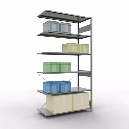 Productafbeelding nr. 14 van het artikel insteeksysteem opzetplank 2500x1300x600 mm, type 150 kg, verzinkt uit het insteeksysteem assortiment van Schulte Lagertechnik
