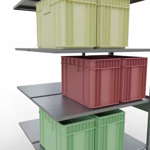 Afbeelding nr. 14 van het artikel aanbouwstellingen, dubbele stellingen, stellingstellingen insteeksysteem MULTIplus150, 2500 x 1000 x (2x600) mm, 2x6 planken, lengtestangen, verzinkt uit de productgroep stellingstellingen van Schulte Lagertechnik