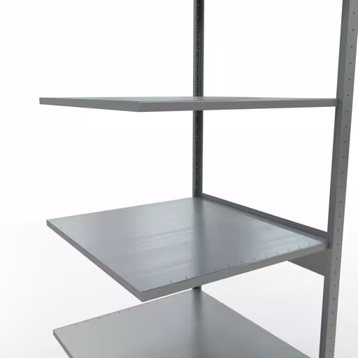Productafbeelding nr. 6 van het artikel aanbouwrekken, legbord-insteeksysteem MULTIplus150, 2500 x 750 x 800 mm, 6 legborden, verzinkt uit het insteeksysteem-assortiment van Schulte Lagertechnik