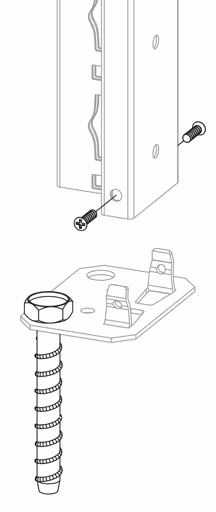 Bevestigingsset (1x schroefanker 10/70, 2x zelftappende schroef 4,8 x 13) van Schulte Lagertechnik Bevestigingsset (1x schroefanker 10/70, 2x zelftappende schroef 4,8 x 13), accessoires, art.nr. 12709