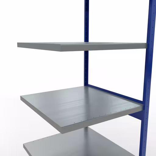 Afbeelding nr. 14 van het artikel aanbouwrekken, stellingrekken, insteeksysteem MULTIplus250, 2500 x 750 x 800 mm, 6 legborden, lengtestangen, RAL 5010 gentiaanblauw/verzinkt/verzinkt uit de productgroep insteeksysteem van Schulte Lagertechnik