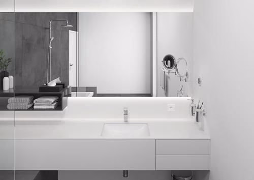 Hansgrohe ééngreeps wastafelmengkraan VERNIS Shape 100 zonder afloop chroom