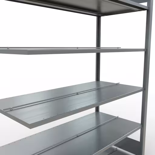 Afbeelding nr. 13 van het artikel, kantoorrekken, insteeksysteem MULTIplus150, 2000 x 1300 x 600 mm, 6 legborden, verzinkt, met middenaanslag uit de productgroep kantoorrekken van Schulte Lagertechnik