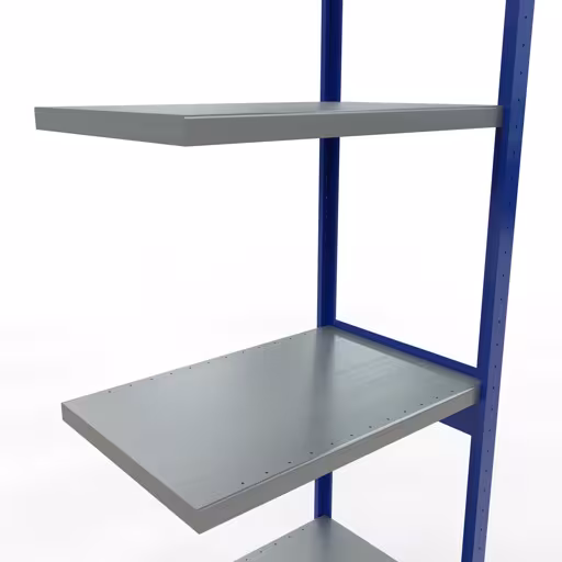 Afbeelding nr. 11 van het artikel aanbouwrekken, stellingrekken, insteeksysteem MULTIplus250, 3000 x 750 x 500 mm, 7 legborden, RAL 5010 gentiaanblauw/verzinkt/verzinkt uit de productgroep insteeksysteem van het merk Schulte Lagertechnik