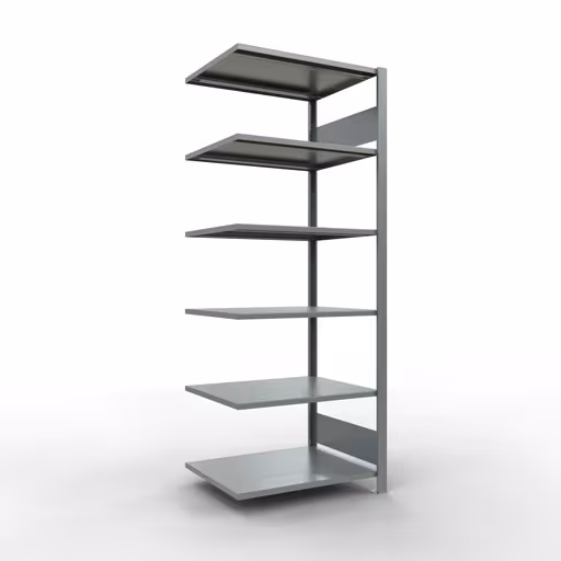 Afbeelding nr. 11 van het artikel, kantoorrekken, insteeksysteem MULTIplus150, 2000 x 750 x 600 mm, 6 legborden, verzinkt, zonder middenaanslag uit de productgroep kantoorrekken van Schulte Lagertechnik