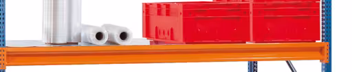 Extra niveau met stalen panelen, B 100, 2500 x 1200 mm, oranje/verzinkt, vakbelasting 780 kg van Schulte Lagertechnik uit het assortiment breedvakstellingen