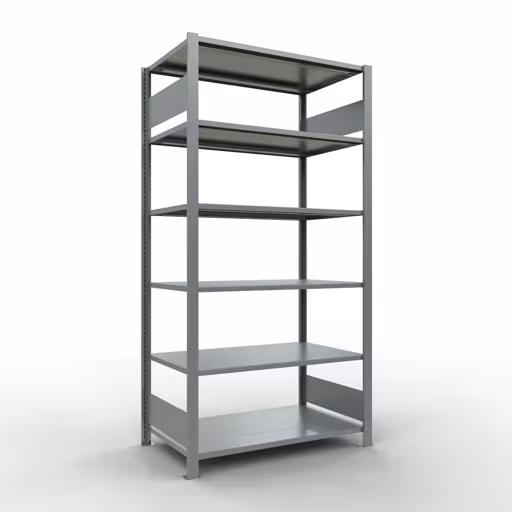 Afbeelding nr. 13 van het artikel, kantoorrekken, insteeksysteem MULTIplus150, 2000 x 1000 x 600 mm, 6 legborden, verzinkt, zonder middenaanslag uit de productgroep kantoorrekken van Schulte Lagertechnik