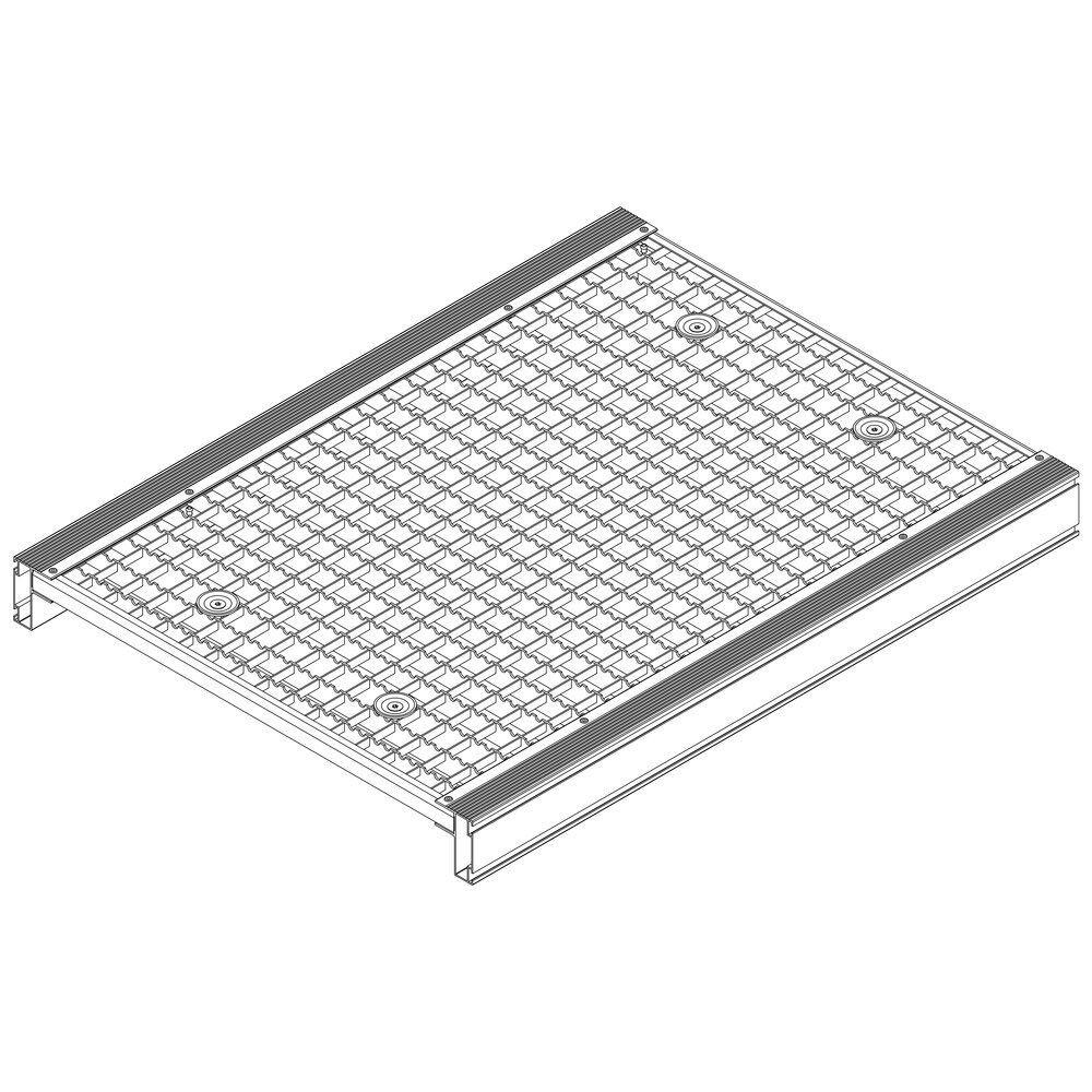 Munk-platform met stalen rooster van Günzburger Steigtechnik Munk-platform met stalen rooster uit de categorie platformladders, artikelnummer 800074