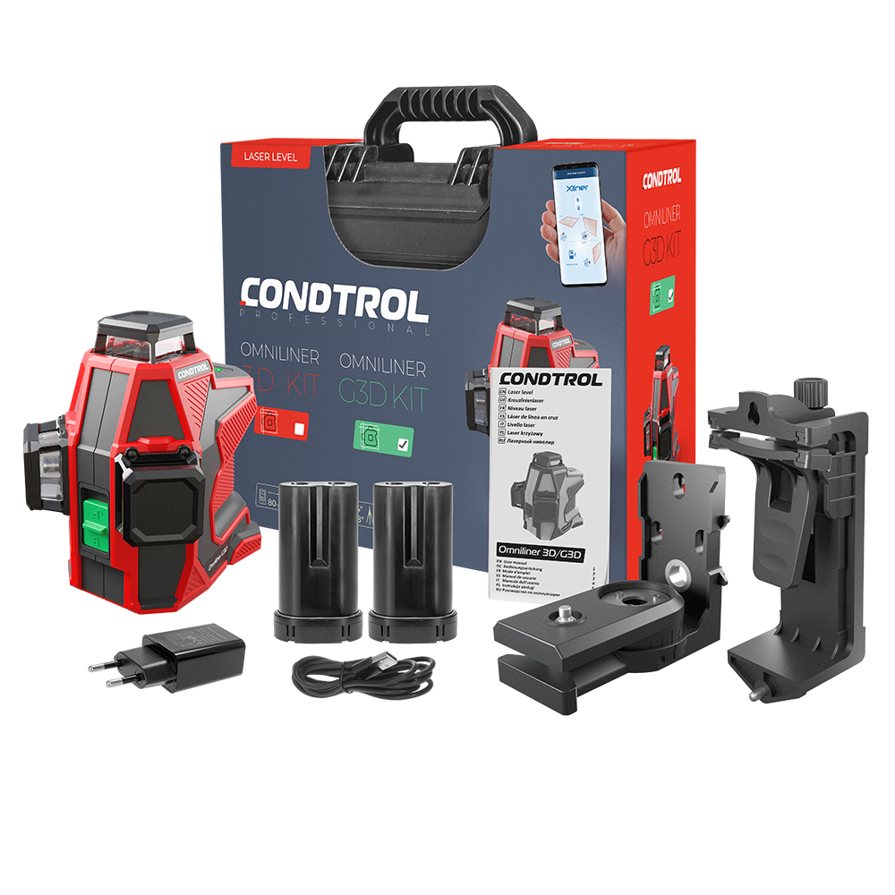 3D-laser Omniliner G3D Kit uit de categorie kruislijnlasers met onderdeelnummer 1-2-406