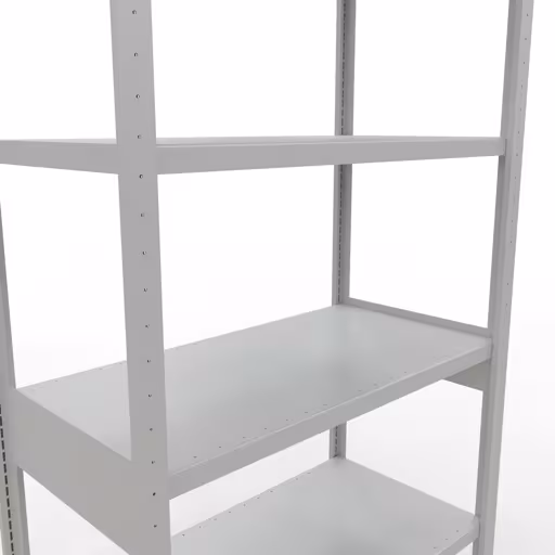 Productafbeelding nr. 13 van het artikel basisplank, legbord, insteeksysteem MULTIplus330, 2500 x 1000 x 500 mm (HxBxD), 6 legborden, lengtestangen, RAL 7035 lichtgrijs Figuur nr. 13 van het artikel basisrek, legbord, insteeksysteem MULTIplus330, 2500 x 1000 x 500 mm, 6 legborden, lengtestangen, RAL 7035 lichtgrijs uit de productgroep insteeksysteem van Schulte Lagertechnik.