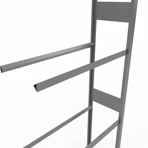 Aanbouwrek, wielen-/bandenrek, 4500 x 1000 x 400 mm, verzinkt, 6 opslagniveaus met 150 kg vakbelasting per niveau van Schulte Lagertechnik uit het assortiment stellingstellingen