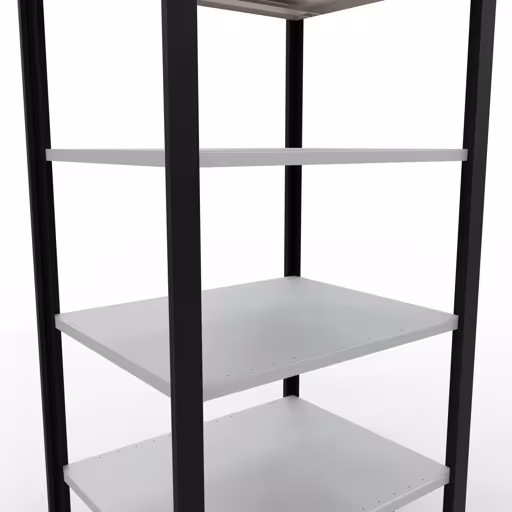 Afbeelding nr. 12 van het artikel, kantoorrekken, insteeksysteem MULTIplus150, 2000 x 750 x 600 mm, 6 planken, zonder middenaanslag, zwart/lichtgrijs uit de productgroep kantoorrekken van Schulte Lagertechnik