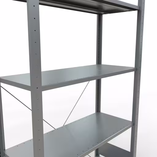Basisplank, legplank, insteeksysteem MULTIplus85, 2000 x 1000 x 400 mm, 5 legborden, verzinkt van Schulte Lagertechnik uit de categorie insteeksysteem