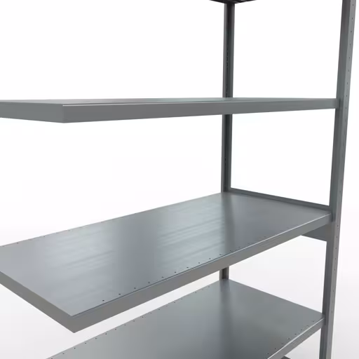 Figuur nr. 11 van het artikel aanbouwrekken, legbordstellingen, insteeksysteem MULTIplus250, 2500 x 1300 x 600 mm, 6 legborden, verzinkt uit de productgroep insteeksysteem van het merk Schulte Lagertechnik.