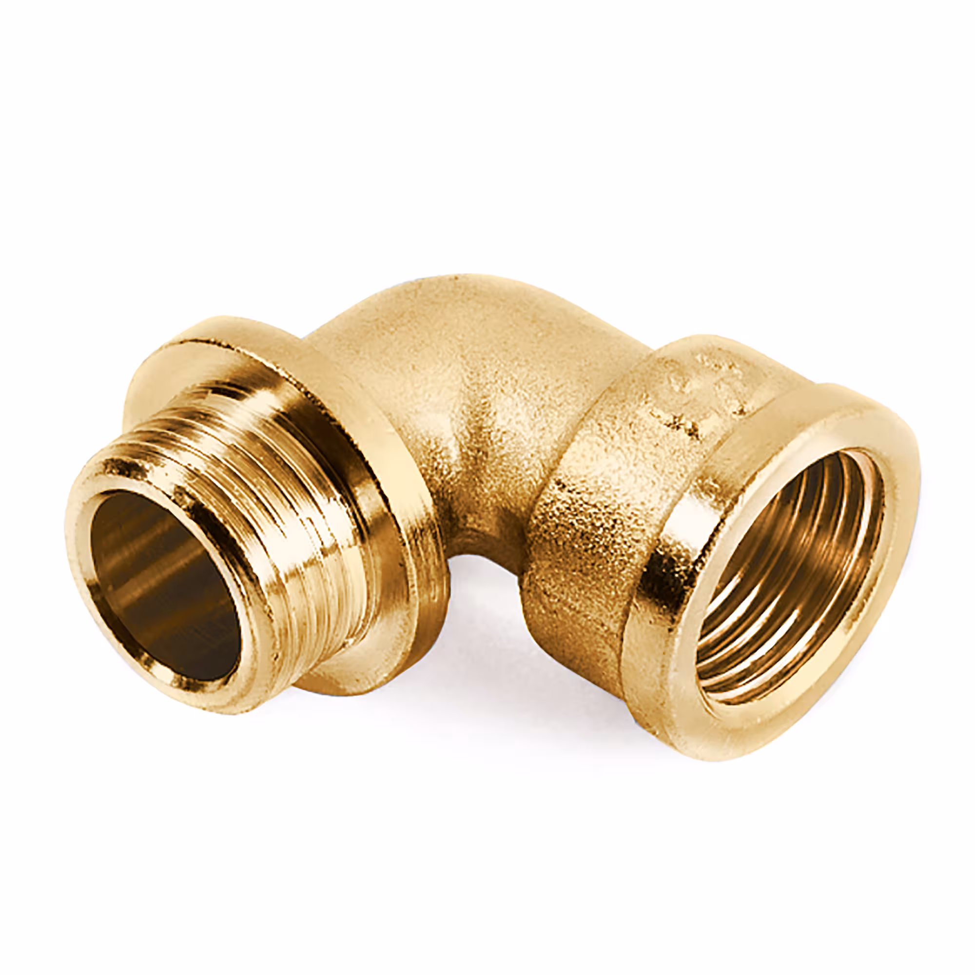 Hoek met overgang van binnendraad naar buitendraad van General Fittings Hoek met overgang van binnendraad naar buitendraad, messing schroefdraadfittingen