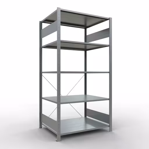Figuur nr. 13 van het artikel basisrek, legplank-insteeksysteem MULTIplus150, 2000 x 1000 x 800 mm, 5 legborden, verzinkt uit de productgroep insteeksysteem van het merk Schulte Lagertechnik.