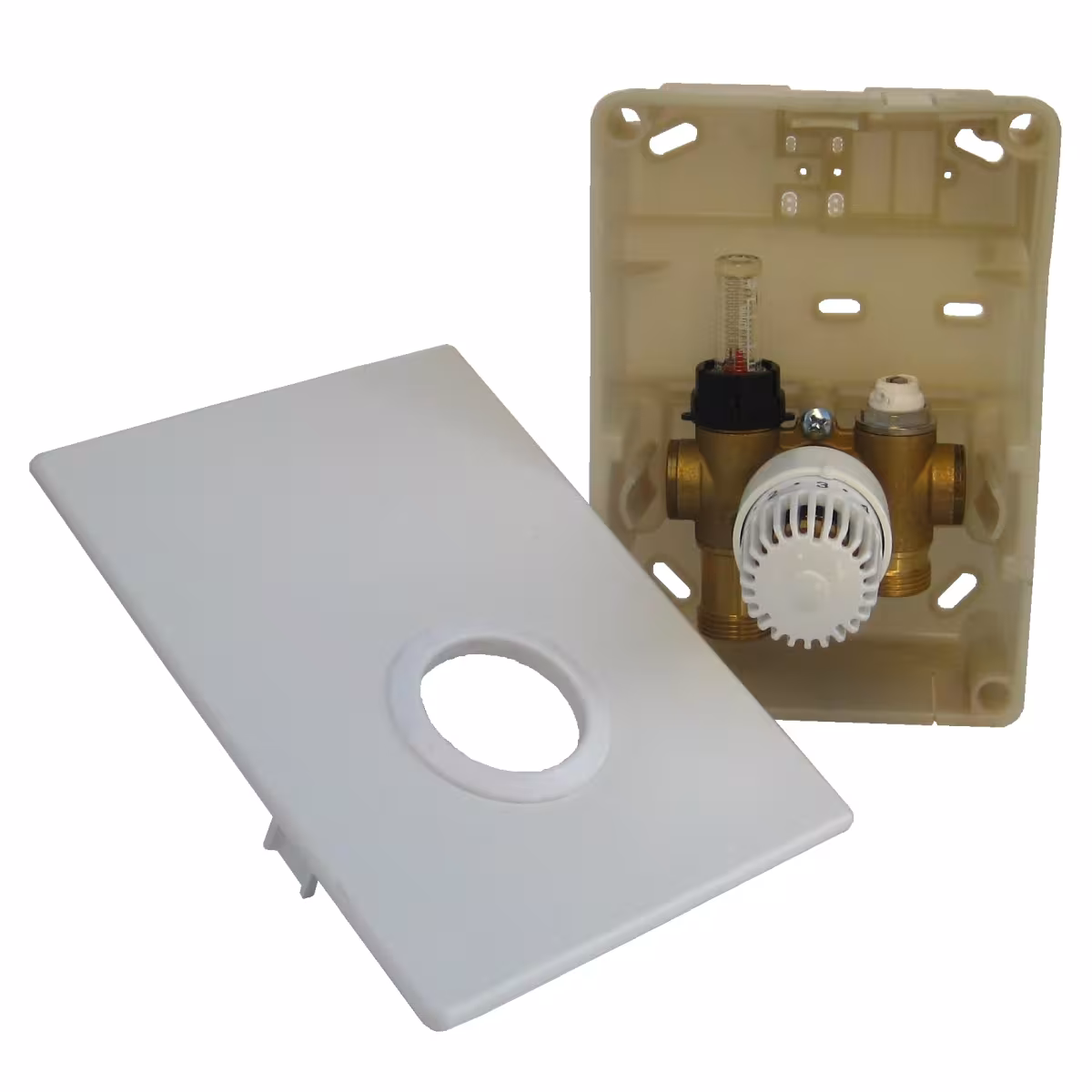 HoWaTech Duo warmwater vloerverwarming | Set met dubbele buis verwarmingsmat en schakelkast SI-RTL verwarmingsoppervlak 5m² van HoWaTech met art.nr. 103042