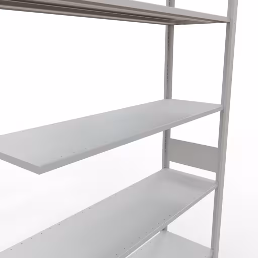 Productafbeelding nr. 6 van het artikel aanbouwrekken, legbord-insteeksysteem MULTIplus150, 3000 x 1300 x 400 mm, 7 legborden, RAL 7035 lichtgrijs uit het insteeksysteem-assortiment van Schulte Lagertechnik
