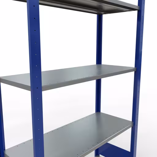 Figuur nr. 13 van het artikel basisrek, legplank-insteeksysteem MULTIplus85, 2000 x 1000 x 400 mm, 5 legborden, RAL 5010 gentiaanblauw uit de productgroep insteeksysteem van het merk Schulte Lagertechnik.