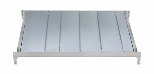 Extra niveau voor Kanban-rek MULTIplus150, 1000 x 600, verzinkt, met verdelers en zijgeleiders van Schulte Lagertechnik uit het assortiment legborden