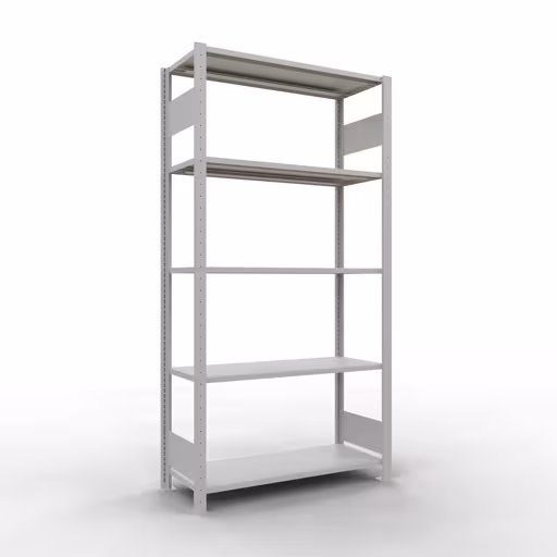 Figuur nr. 13 van het artikel basisrek, legbord-insteeksysteem MULTIplus85, 2000 x 1000 x 400 mm, 5 legborden, RAL 7035 lichtgrijs uit de productgroep insteeksysteem van het merk Schulte Lagertechnik.